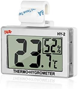 Рептил Термометар Хигрометар ЛЦД дигитален мерач на влажност Дигитален термометар Хигрометар за рептил Терариум дигитален резервоар