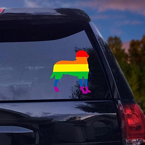Златен ретривер за автомобилски декорации налепници виножито кучиња декорации за геј геј гордост ЛГБТК налепници за автомобили