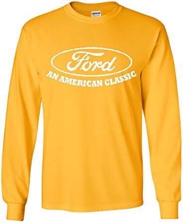 Форд Американски класичен маица со долг ракав Форд камион лиценциран