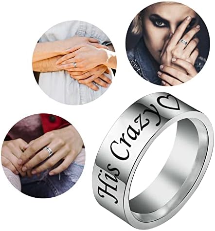 Женски модни прстени Едноставен титаниумски челик прстен женски ринг -цртан филм симпатичен накит прстен