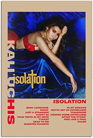 Постери на Кали Учис Изолациони музички албум насловно уметничко платно слики за модерни декории во простории отпечатоци од 12 x 18