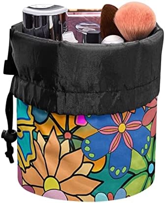 ЗА НАС ДИЗАЈНИ Модна Козметичка Патна Торба Голема Врвка За Шминка Организатор За Патување Торбичка За Складирање Во Цветен Стил Тоалетни