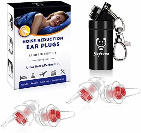 Приклучоци за спиење на ушите, 2 пар ушни плочки за блокирање на спиење, намалување на бучава што може да се употреби меки ушни уши -