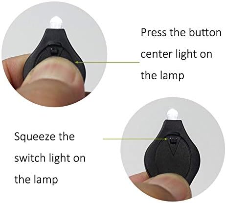 Anchayuan Mini Keychain LED светло, електричен факел, супер светла, батерии кои се напојуваат со мини клучеви за ланче