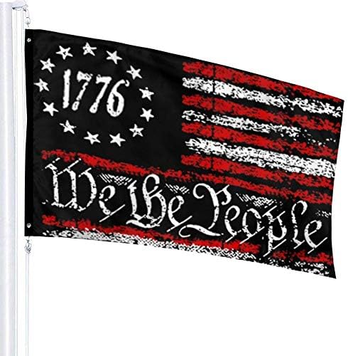 Ние луѓето 1776 гроздобер САД двострано знаме знамиња Градинарско знаме Домашна куќа знаме Парада знаме на отворено знаме САД