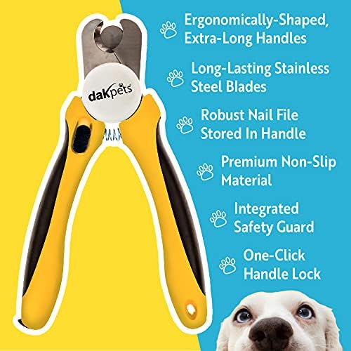 Машини За Нокти За Кучиња дакпетс | Професионален Тример За Нокти За Кучиња За Средни До Големи Раси | Машини За Нокти За Миленичиња