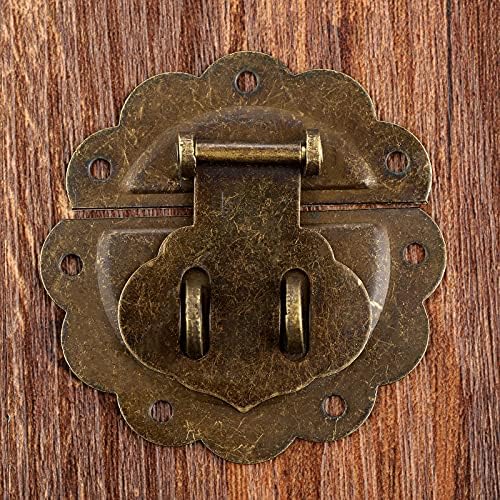 Seewoods WS823 58mm Антички мебел хардвер сет за влечење на бравата HASP копче за клупи Декоративно кинески стар брава за заклучување на накит