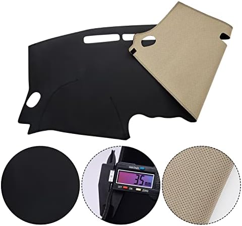 Berxyde Dashboard Dash Mat Cover Leather Dashboard Pad Pad Sun Заштита Анти-вентриго мат ќебето компатибилен за 2007-2012 Nissan Altima