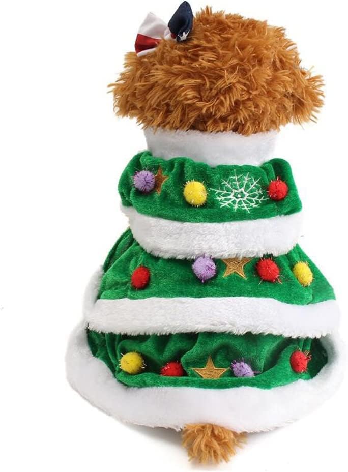 Worderful Dog Зимска облека новогодишна елка кучиња миленичиња палто слатки и топли костуми за кучиња