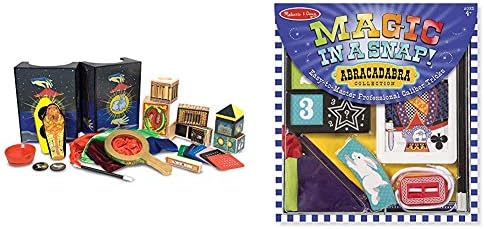 Melissa & Doug Deluxe Magic Set 1170 Age8+ & Magic In Snap! Колекцијата Абракадабра Меџик трикови поставени 4032 на возраст од 4-7