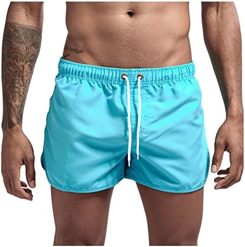 Ymosrh фустани шорцеви за машки плажа обични панталони печатени водоотпорни пет панталони за пливање шорцеви фустан