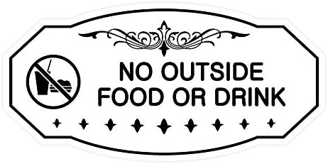 Знаци на Билита Викторијанец нема надворешна храна или знак за пијалок - мал