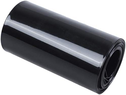 Geuxe 70mm/44mm PVC топлина смалување на цевки за цевки црна 2м 6,5 метри за
