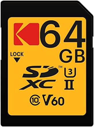 Кодак 256гб UHS-II U3 V60 Ултра Про Sdxc Мемориска Картичка