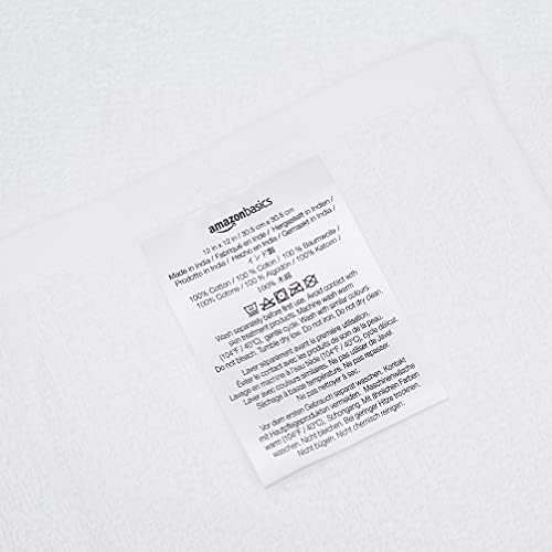 Основи на Амазон памук Тери мијалници - бели, 60 пакувања