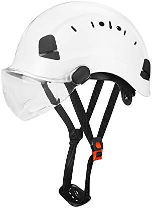 Прилагодлива безбедност Хард капа ANSI Z89.1 Одобрена ABS Удобна шлем со бела повлечена става со 6 точки за градежни индустриски работи