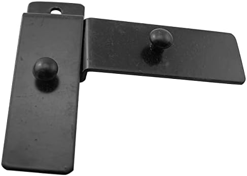 LQ Industrial 5pcs Metal Slatwall Utility Куки за измет на слика куки за приказ на слика 65+12 x 24mm црни закачалки за сликање кука за сликање