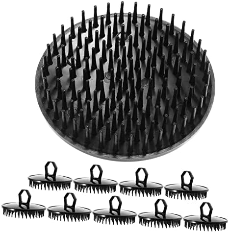 Inoomp 40 компјутери шампон четка за четка за коса алатки за коса црна пластична масажа
