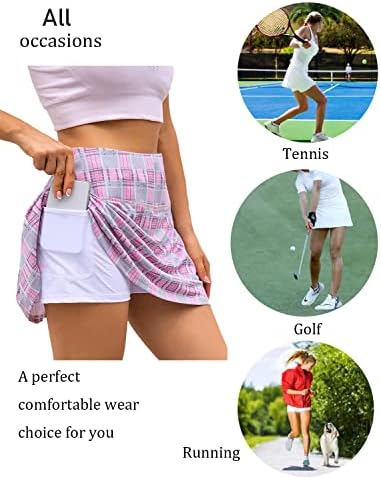 Тениско здолниште на тениско здолниште на Еишопеер со високи атлетски здолништа со џебови шорцеви обични тренинзи за голф здолништа за голф