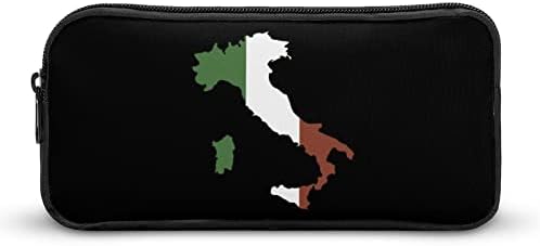 Италија мапа на знамето со голем капацитет молив за складирање на молив за складирање торбичка за канцеларија за канцеларија, преносна