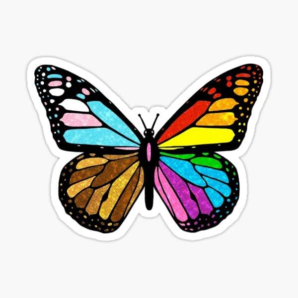 Л. Г. Б. Т Налепници За Пеперутки | Покажете Ја Вашата Љубов Кон Лгбт Семејството Со Оваа Винил Налепница на Вашиот Лаптоп, Браник за Автомобили