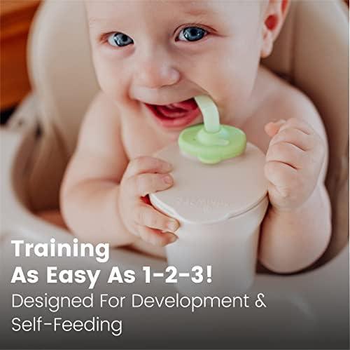 Минијатурен 1-2-3 Голтка! Обука Чаша За Бебе Дете Само Хранење &засилувач; Развој, Мали Чаша Совршен За Одвикнување Бебе Предводена,