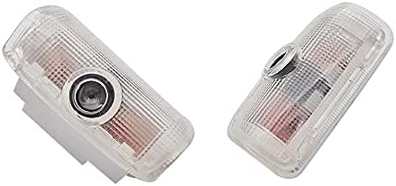 2 парчиња не-испреплетени Infiniti LED локва светла светла за лого на вратата на автомобилот, светла за светло на сенка, компатибилен со Infiniti FX37 FX50 G37 G25 Q50 Q60 M25 M35 M37 QX56 QX70 QX80