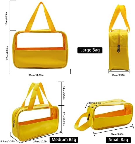 Хекип Тоалетна Торба За Жени Мажи, Транспарентна Водоотпорна Шминка Козметичка Торба Организатор За Патување За Додатоци