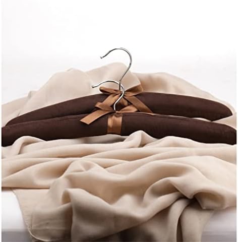Sawqf сатен -тапацирана закачалка дрвена сунѓерска палто за крпа за крпа