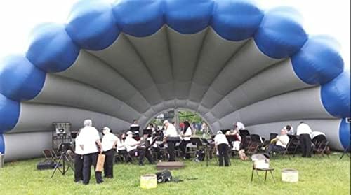 Надувување на комерцијална свадба настан музички концерт сцена во Патио партија Архен шатор