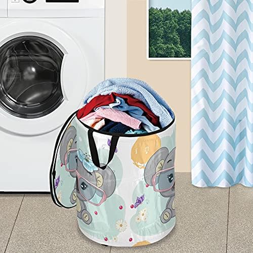 Коала Поп-ап перење алишта со патент капаче за преклопување корпа за складирање склопувачки со рачки за деца за деца играчки играчки колеџ студент