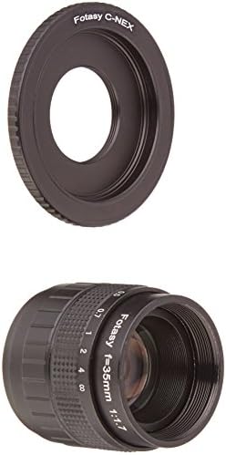 Fotasy N3517 35mm F1.7 ТВ-филмски леќи и комплет за адаптер за е-монтажни камери на Sony Nex