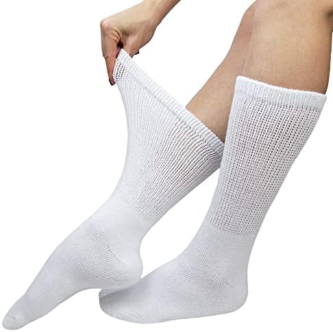 Премиум женски меки чорапи за екипаж за дишење, кои не се обврзувачки и удобни чорапи со дијабетичари