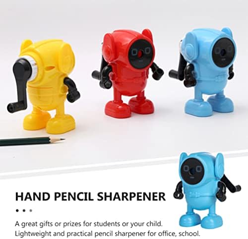 Nuobesty Механички моливи роботи со молив со молив рачен молив острилка за ракување со рака деца со молив за острилка со рачно обоени моливи за