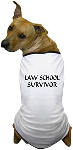 Cafepress Правна школа Преживеана маица маица маица, облека за миленичиња, смешна костум за кучиња