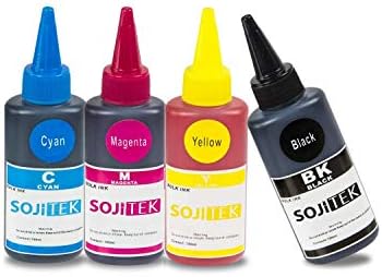 Sojitek 1 сет - 4 бои за полнење боја црна цијанта магента жолто мастило за i70/i80/i850/i860/i900d