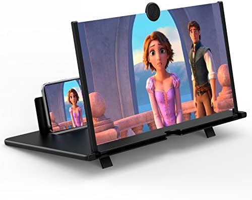 16 Зголемување На Екранот За Мобилен Телефон - 3d HD Зголемување На Екранот На Проекторот Проширувачи За Филмови, Видеа И Игри-Преклопен Телефонски Држач Со Засилувач