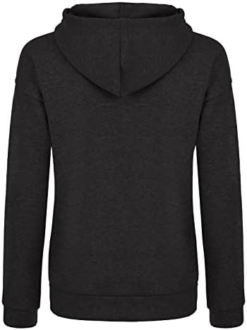 Nokmopo пад џемпери за жени 2022 Women'sенски Chirstmas Print со долги ракави за џемпер на лежерна блуза пулвер