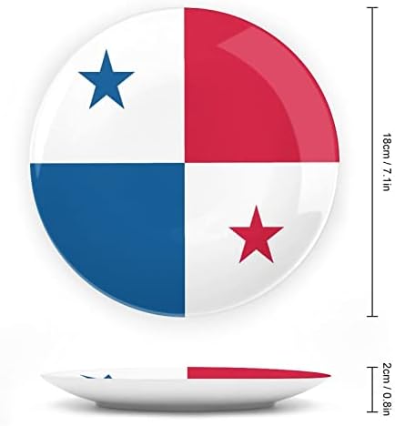 Знаме на гроздобер дизајн на панама, коска Кина украс со плоча со декоративна чинија домашна плоча