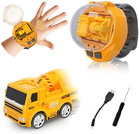 FEGALOP 2022 Нови играчки Mini RC Car Watch Toys 2.4GHz одвојлив часовник за автомобили USB Carting Cartton RC Mini Electric