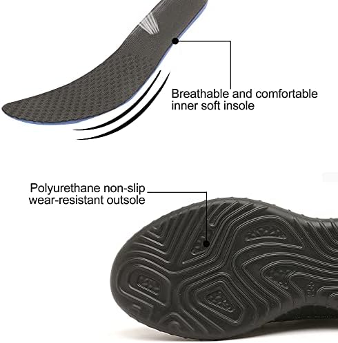 Машки водоотпорни патики, безбедносни чевли што трчаат чевли што дишат комфорна мрежа без лизгање водоотпорни патики