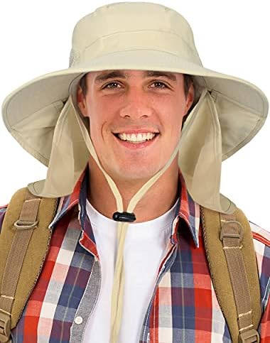 Каталонија Сонце капа за мажи, широка капа на отворено со капаче за вратот за риболов пешачење сафари градинарство