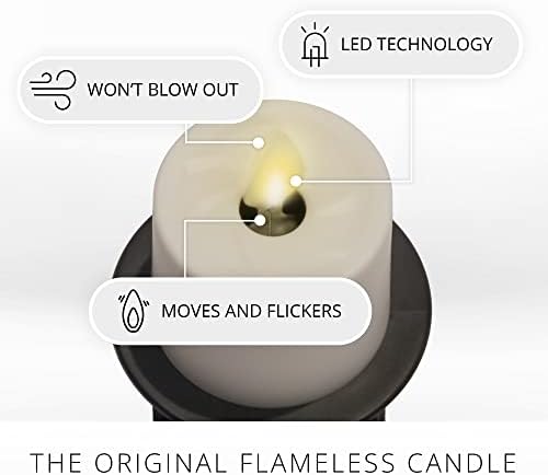 Светилка Без Пламен Свеќа Ноќна Светлина-Патентирана Треперење Технологија Со Ефект На Вистински Пламен Имитира Вистински Свеќи-Приклучоци Во