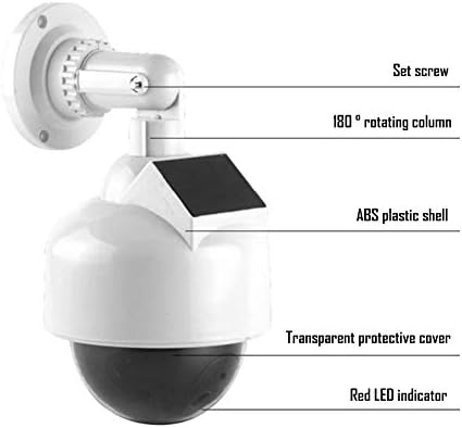 SBSNH Соларна лажна камера на отворено водоотпорна безбедносна купола кукла со камера со LED светлосна надзор над CCTV камера на големо