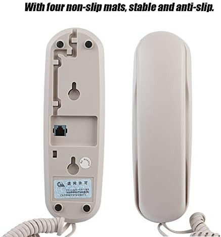 Продолжување на водоотпорен хотелски бизнис Телефонски телефон - Wired Firdline телефон поставен на работната површина или wallид