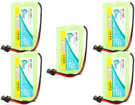 5 пакет - Замена за батеријата на Uniden Dect1588-5 - Компатибилна со батеријата без безжичен телефон BT -1007