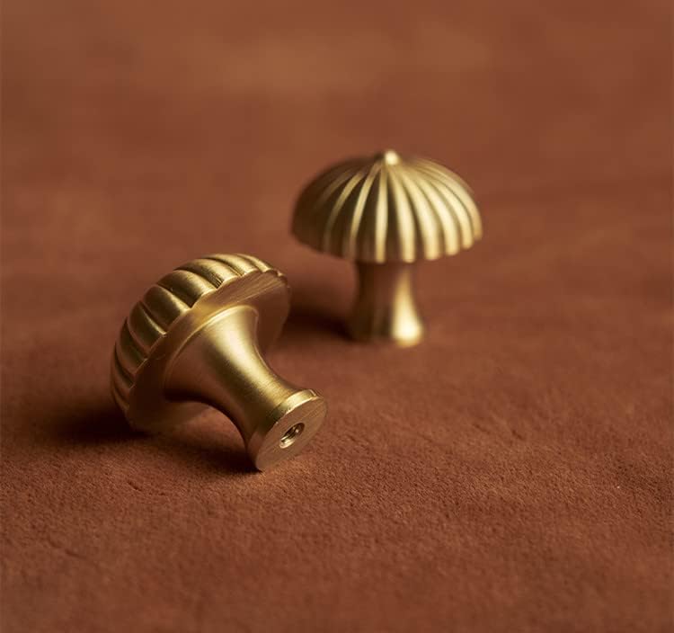 Копче за фиоки за месинг на месинг злато кујнски кабинет за влечење хардвер во форма на чадор