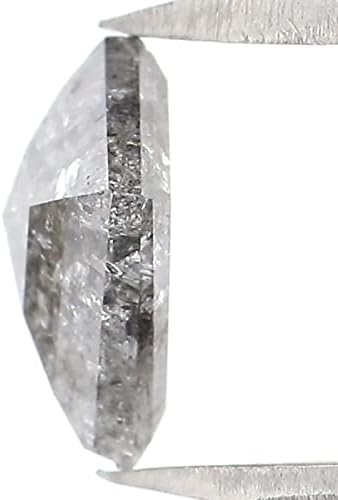 Природна лабава змеј сол и бибер дијамант црна сива боја 0,64 ct 7,15 mm змеј во форма на змеј, намалена дијамант KDL2036