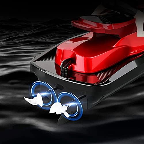 DFERGX брз RC Motor Boat Computative Speedboat Racing Boat RC Boat Electric Water Toy Iutical Model Подароци за возрасни и момчиња најдобриот