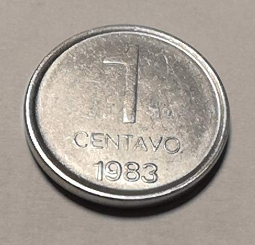 Божица На Победата Аргентина 1 Сантиметар Монета 1983 УНЦ